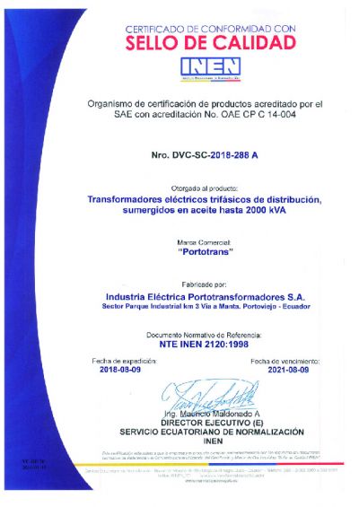 Certificados INEN