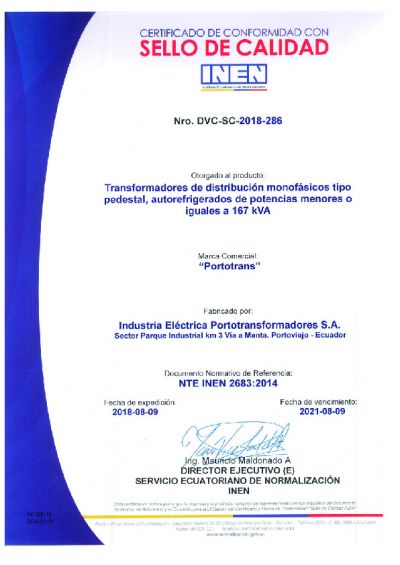 Certificados INEN