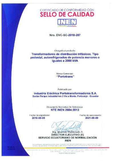 Certificados INEN